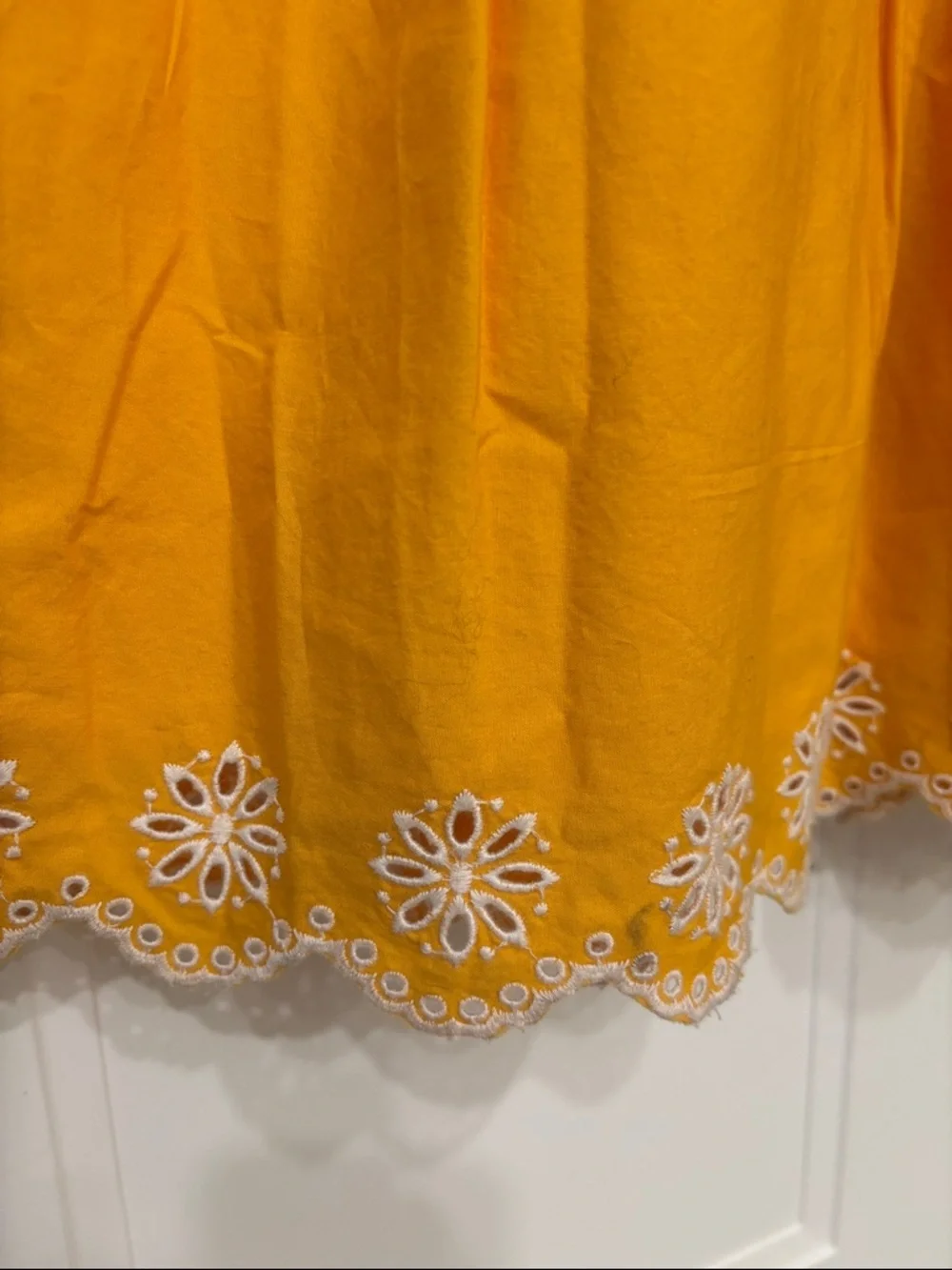 NWT J Crew Yellow Tiered Sundress with Embroidered Hem - Picture 3 of 6